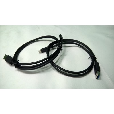 ​Bundle of 2 x USB C 3.1 Gen 2 to USB A Data Charge Cable 1M (approx) Black works with Phones etc.